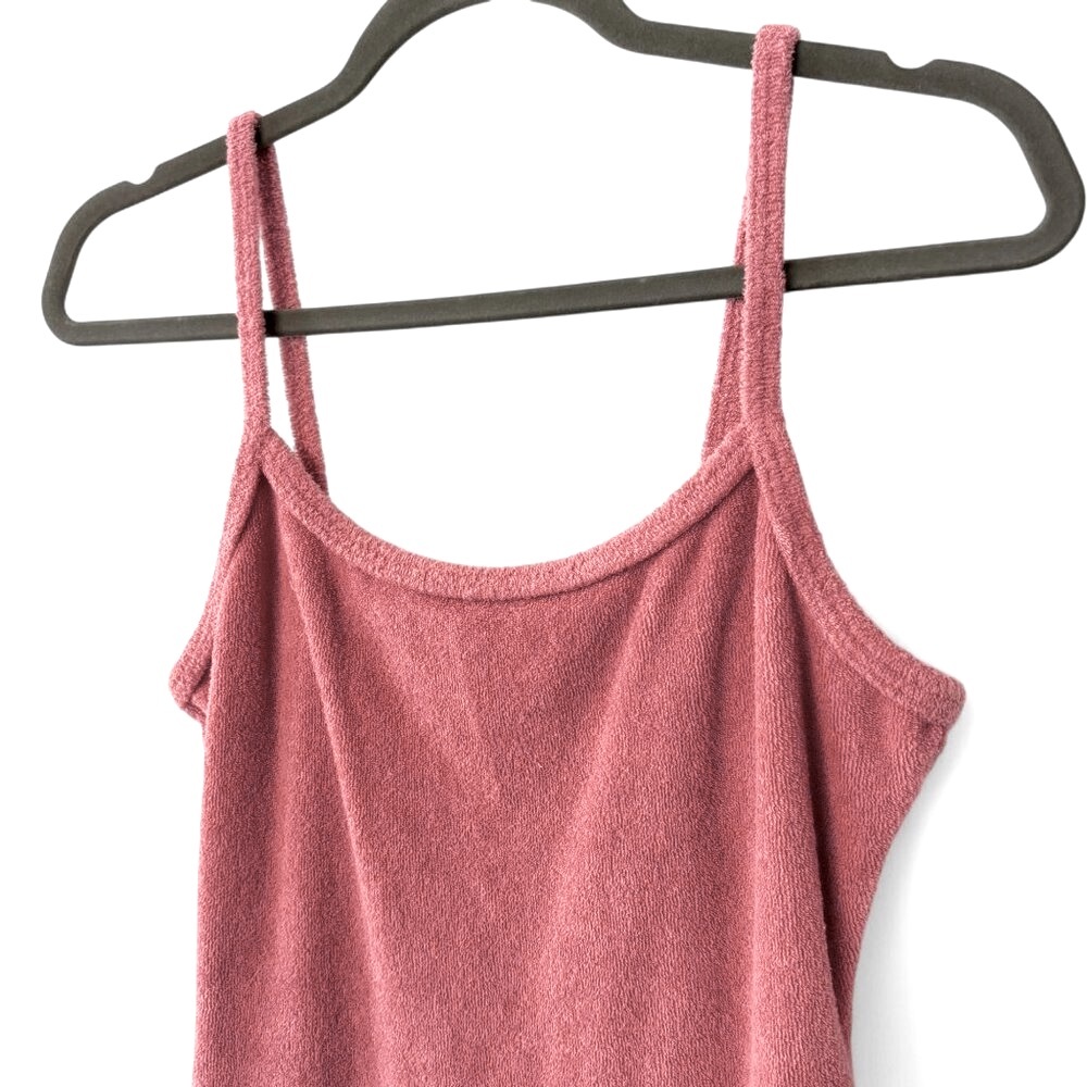 Abercrombie & Fitch Sz SP Dusty Rose Terry Cloth Mini Dress - Picture 2 of 8